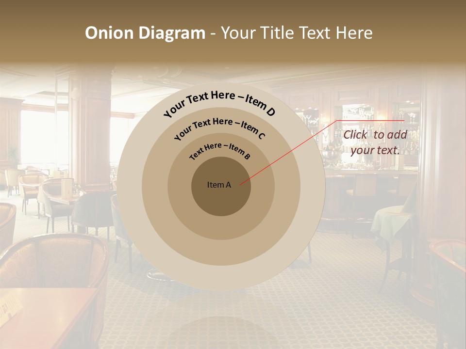 Elegant And Luxurious Restaurant/Bar Interior PowerPoint Template
