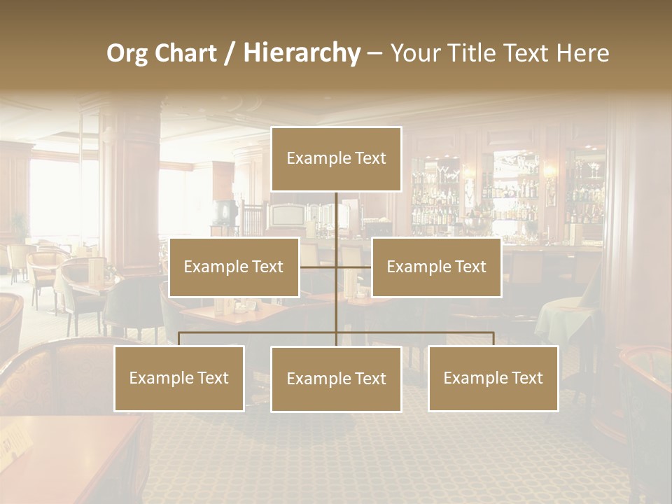 Elegant And Luxurious Restaurant/Bar Interior PowerPoint Template