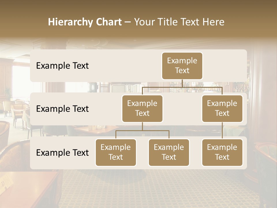 Elegant And Luxurious Restaurant/Bar Interior PowerPoint Template