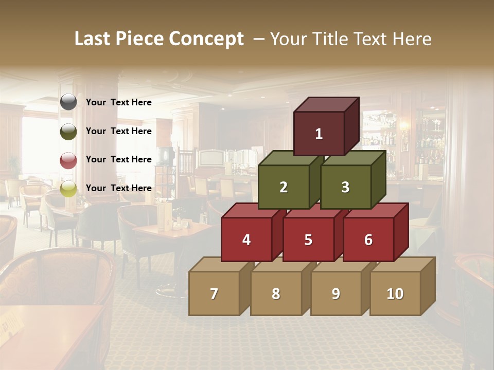 Elegant And Luxurious Restaurant/Bar Interior PowerPoint Template