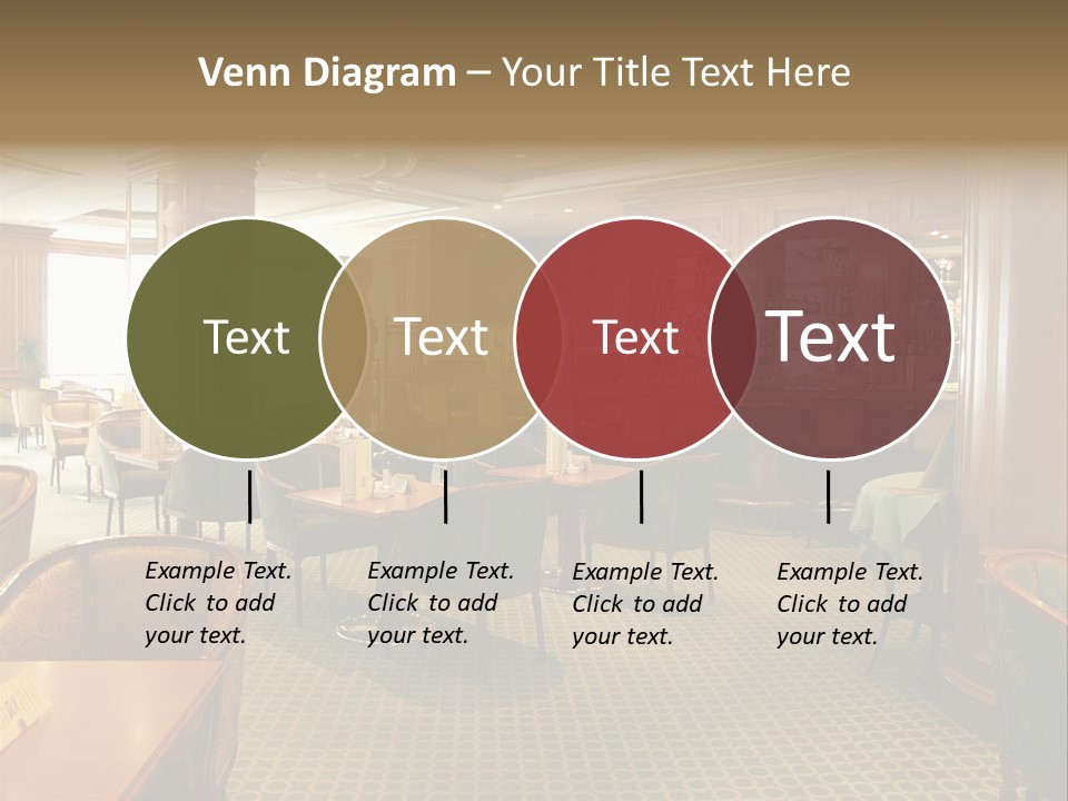 Elegant And Luxurious Restaurant/Bar Interior PowerPoint Template