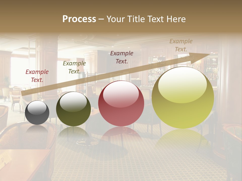 Elegant And Luxurious Restaurant/Bar Interior PowerPoint Template