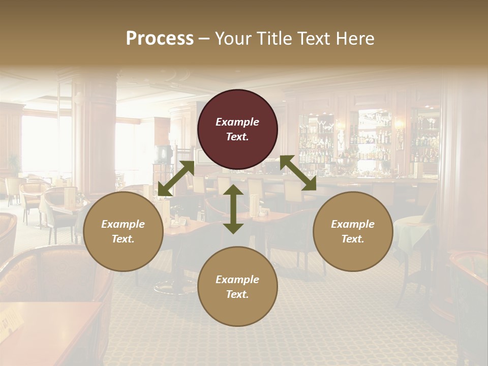 Elegant And Luxurious Restaurant/Bar Interior PowerPoint Template