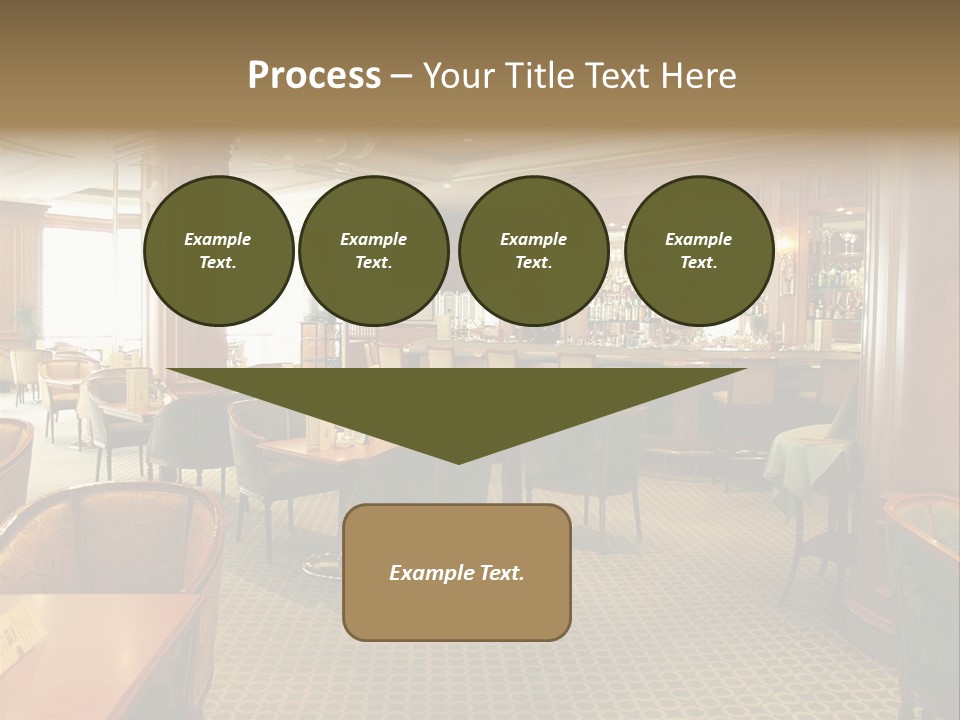 Elegant And Luxurious Restaurant/Bar Interior PowerPoint Template