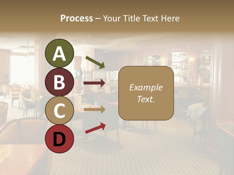 Elegant And Luxurious Restaurant/Bar Interior PowerPoint Template