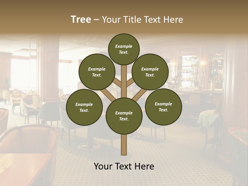 Elegant And Luxurious Restaurant/Bar Interior PowerPoint Template