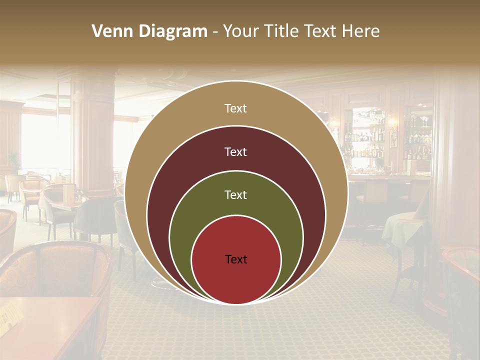 Elegant And Luxurious Restaurant/Bar Interior PowerPoint Template