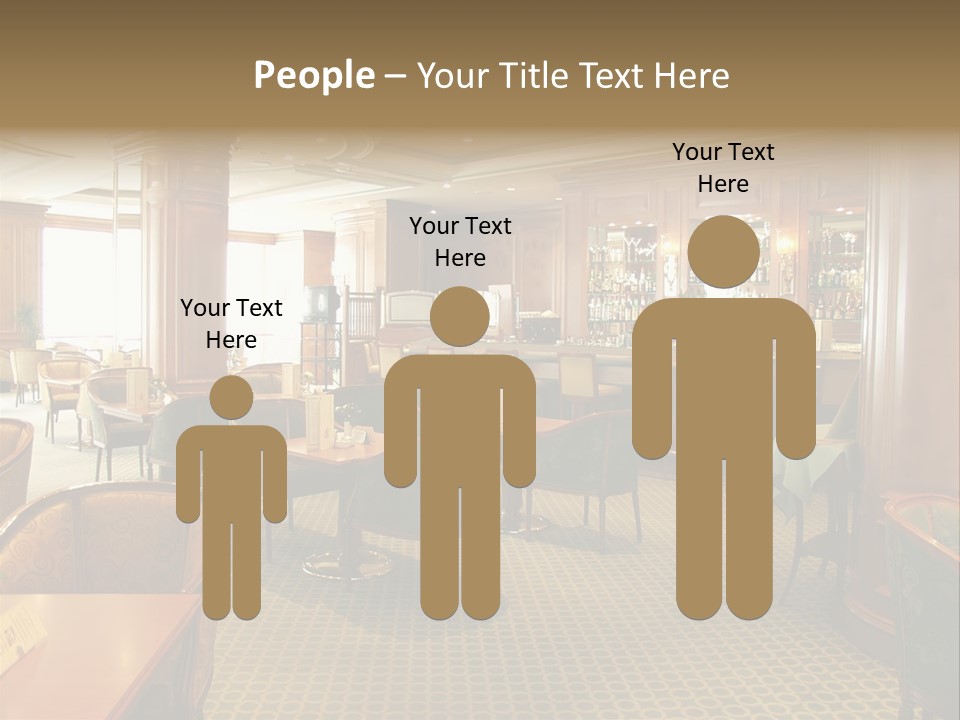 Elegant And Luxurious Restaurant/Bar Interior PowerPoint Template