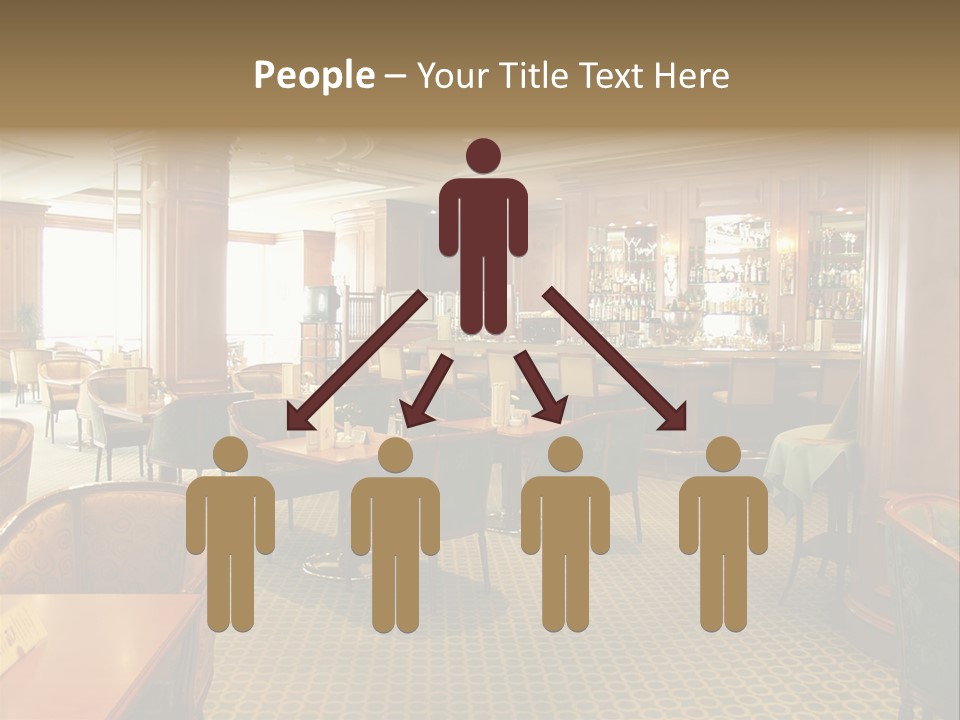 Elegant And Luxurious Restaurant/Bar Interior PowerPoint Template