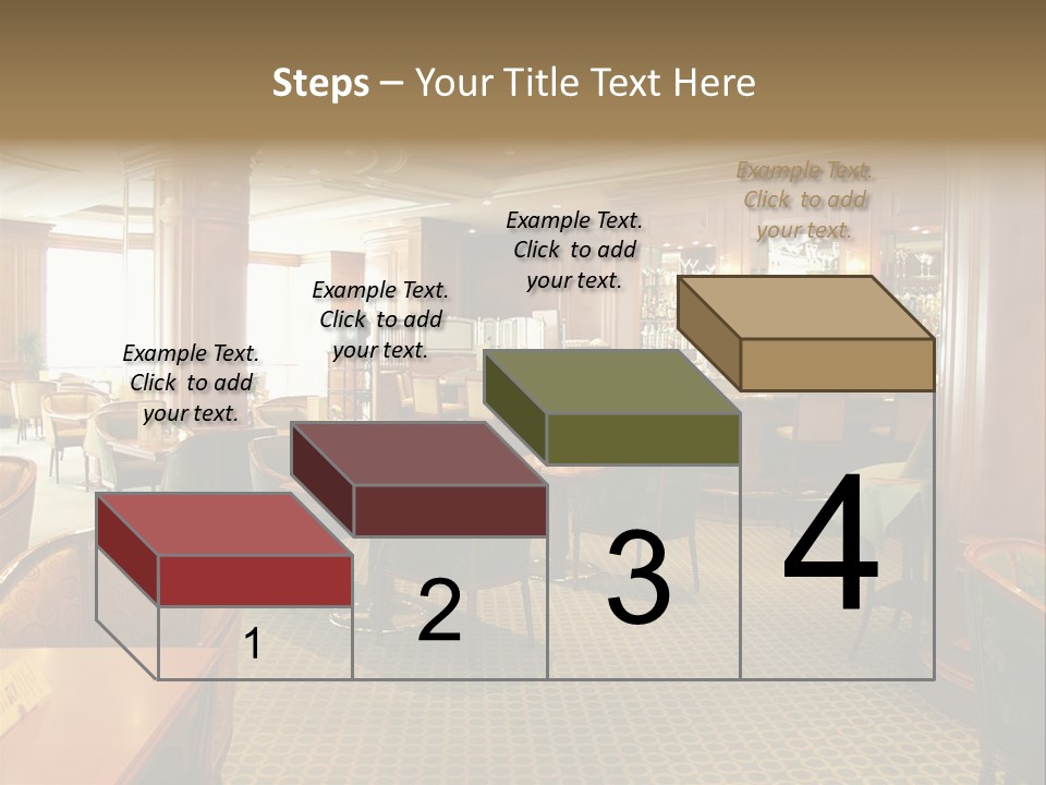 Elegant And Luxurious Restaurant/Bar Interior PowerPoint Template