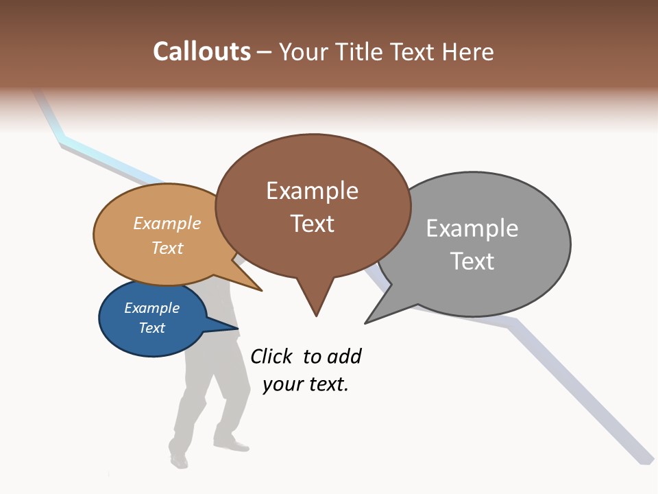 Young Modern Businessman Portrait Shot In Studio Over White Background - Pushing 3D Graphic Arrow Upwards PowerPoint Template