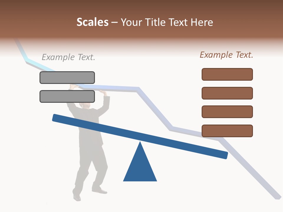 Young Modern Businessman Portrait Shot In Studio Over White Background - Pushing 3D Graphic Arrow Upwards PowerPoint Template