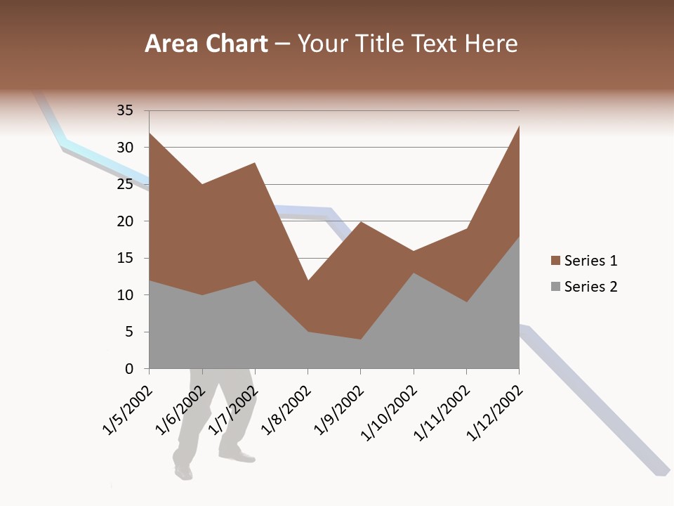 Young Modern Businessman Portrait Shot In Studio Over White Background - Pushing 3D Graphic Arrow Upwards PowerPoint Template