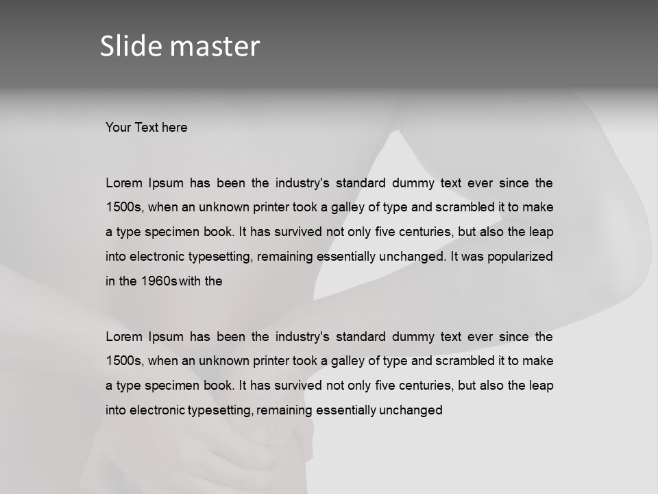 Bulldog Drinking From Swimming Pool PowerPoint Template