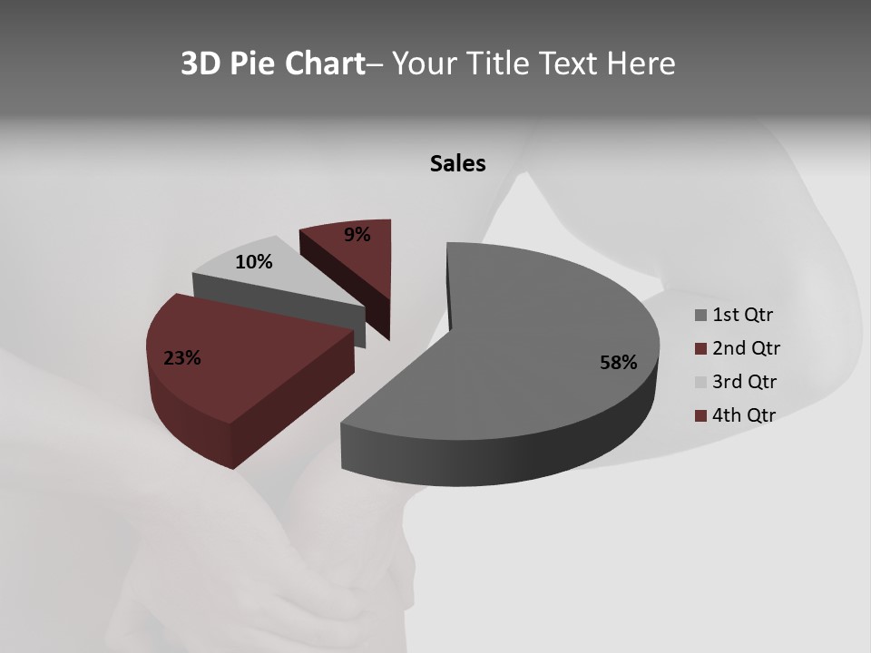 Bulldog Drinking From Swimming Pool PowerPoint Template