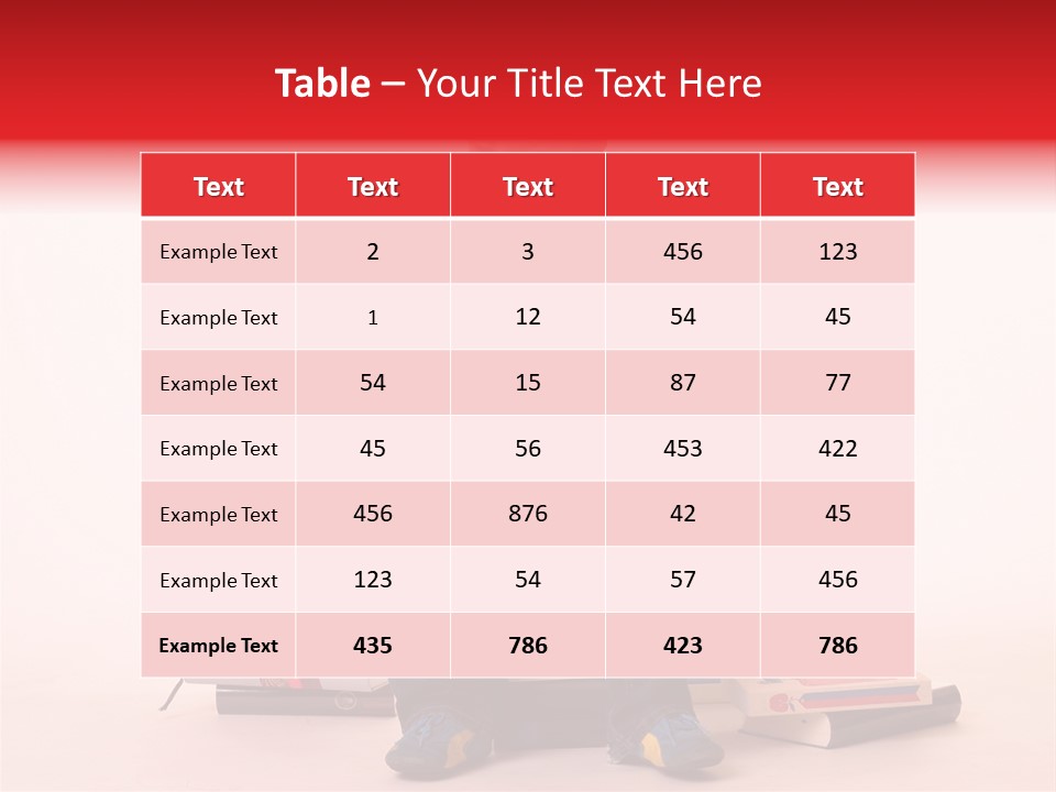 Young Boy Sitting On A Pile Of Books Reading Against A White Background PowerPoint Template