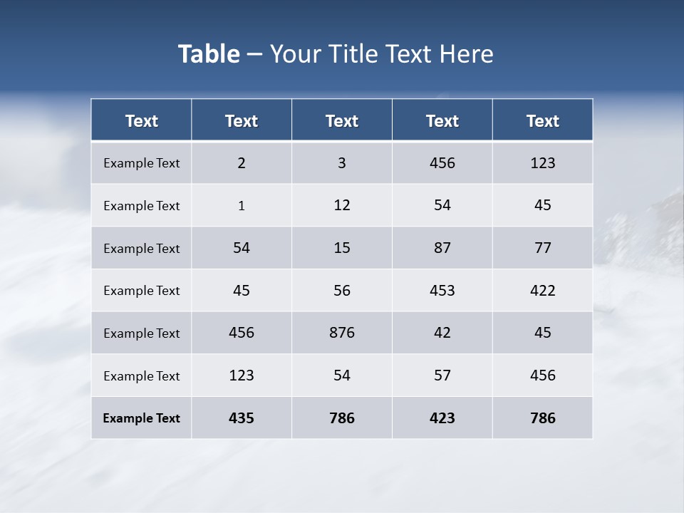 A Man Riding Skis Down A Snow Covered Slope PowerPoint Template