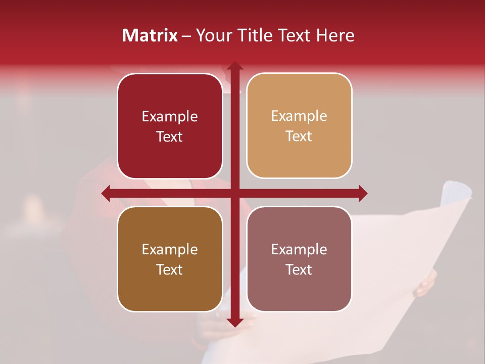 A Attractive Young Person Engineer Studying Planes PowerPoint Template