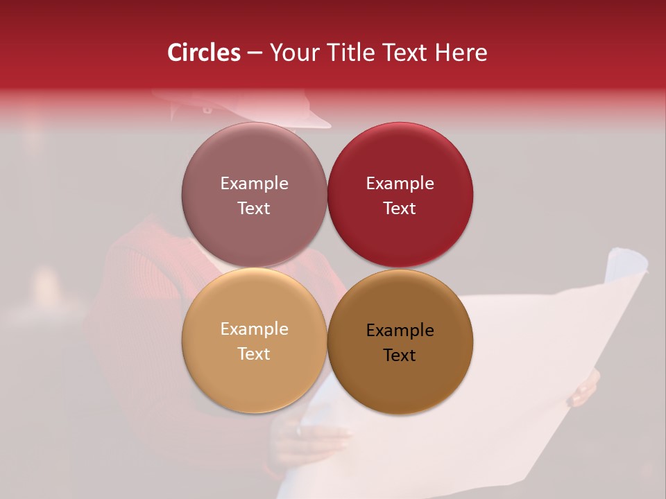 A Attractive Young Person Engineer Studying Planes PowerPoint Template