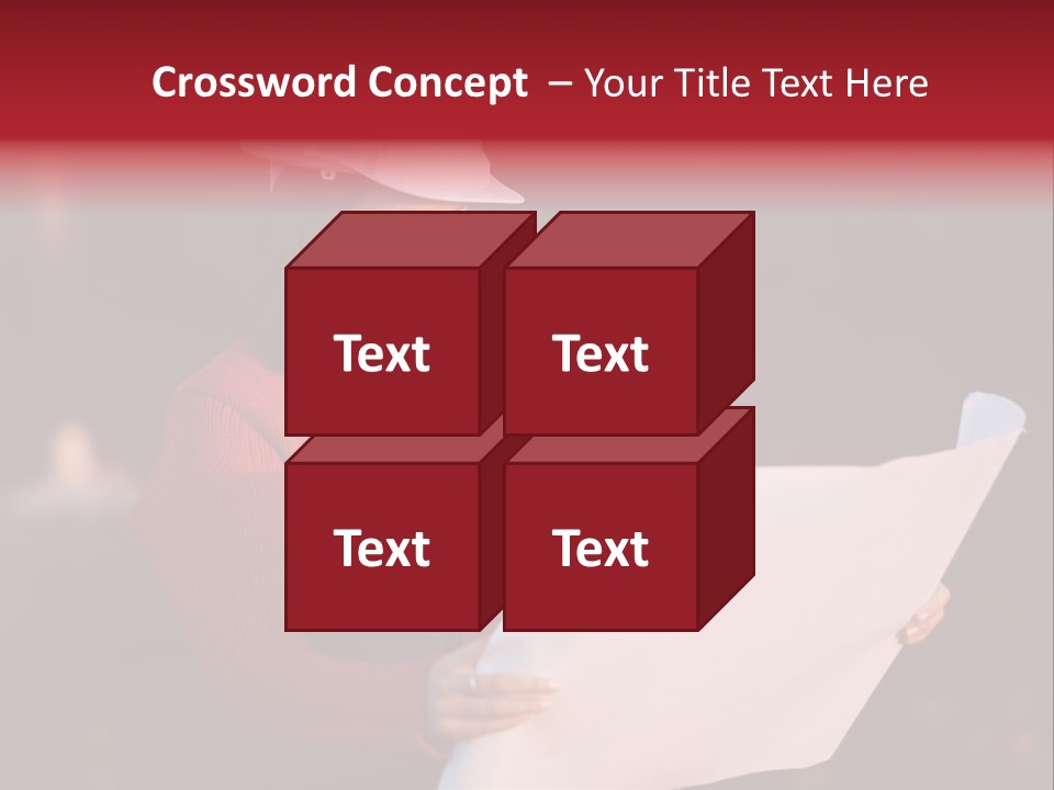 A Attractive Young Person Engineer Studying Planes PowerPoint Template