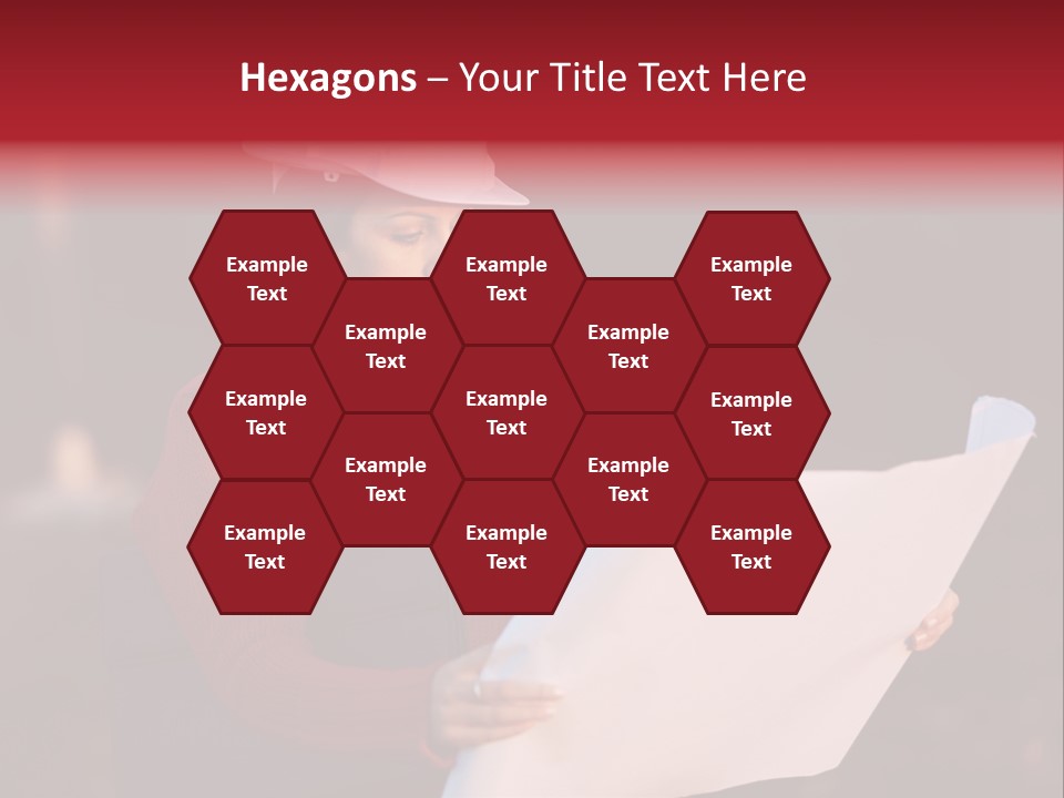 A Attractive Young Person Engineer Studying Planes PowerPoint Template