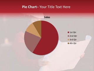 A Attractive Young Person Engineer Studying Planes PowerPoint Template