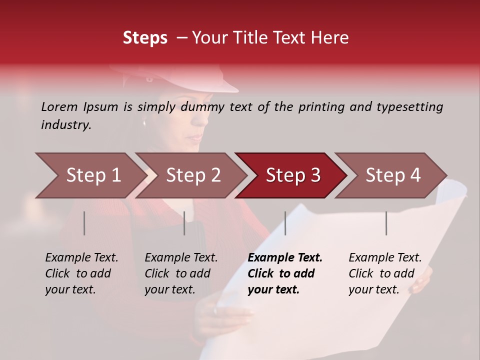 A Attractive Young Person Engineer Studying Planes PowerPoint Template
