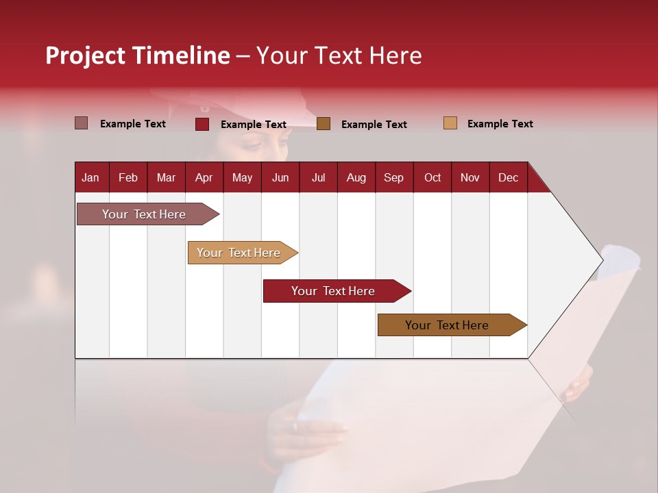 A Attractive Young Person Engineer Studying Planes PowerPoint Template