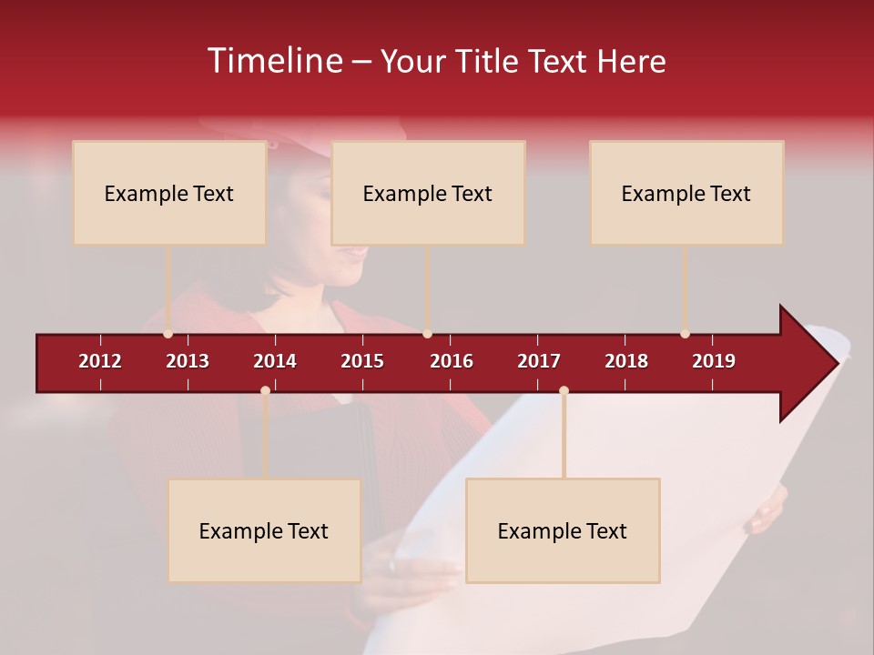 A Attractive Young Person Engineer Studying Planes PowerPoint Template