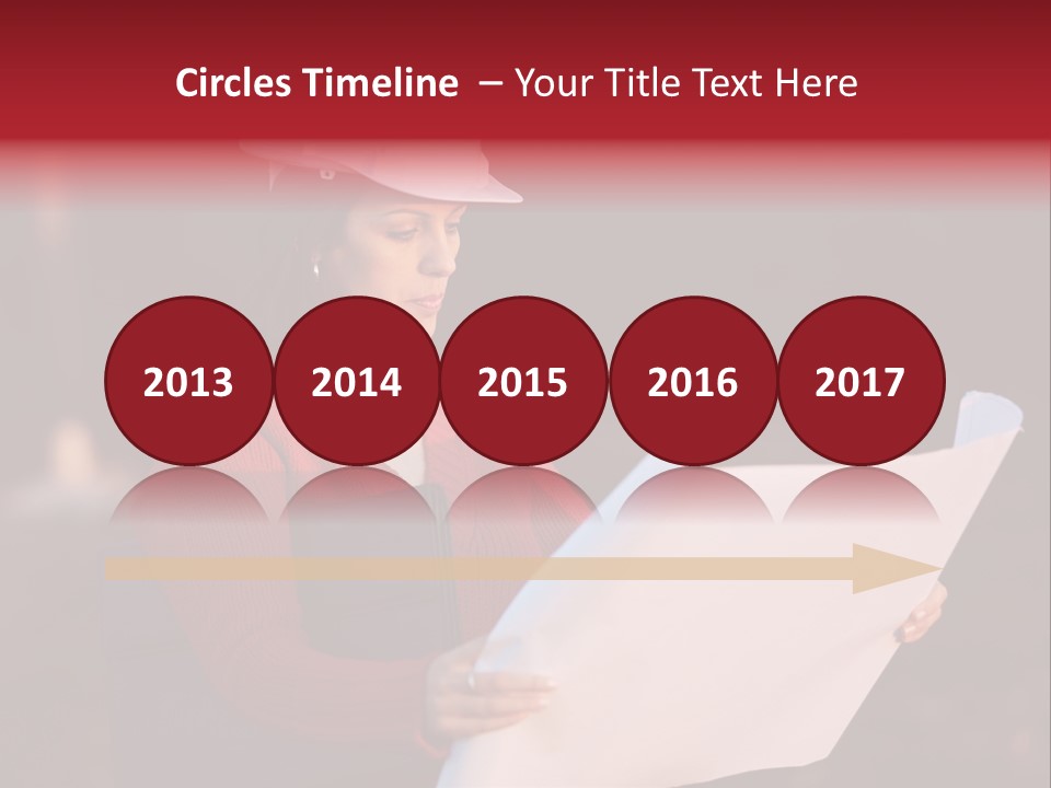 A Attractive Young Person Engineer Studying Planes PowerPoint Template