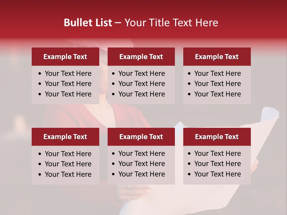 A Attractive Young Person Engineer Studying Planes PowerPoint Template