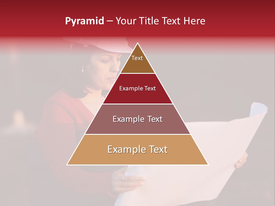 A Attractive Young Person Engineer Studying Planes PowerPoint Template
