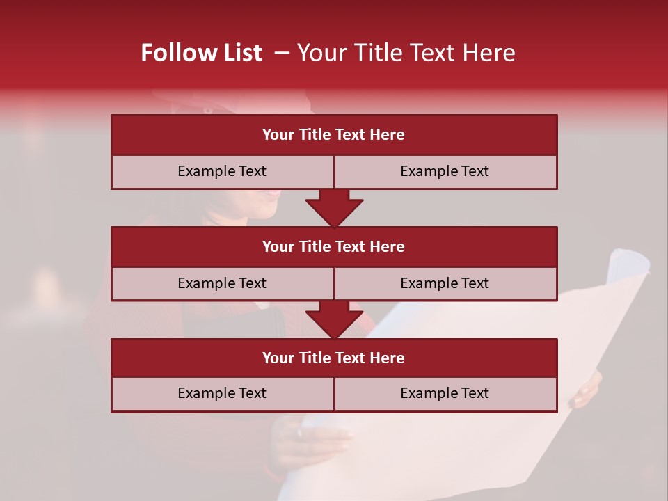 A Attractive Young Person Engineer Studying Planes PowerPoint Template