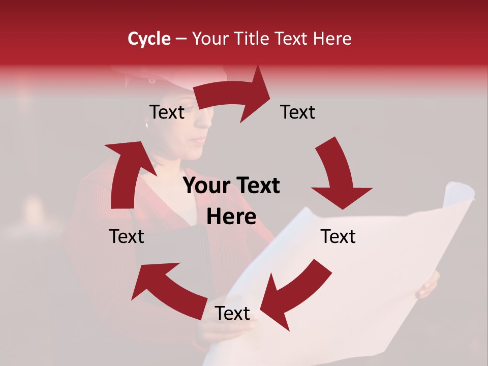 A Attractive Young Person Engineer Studying Planes PowerPoint Template