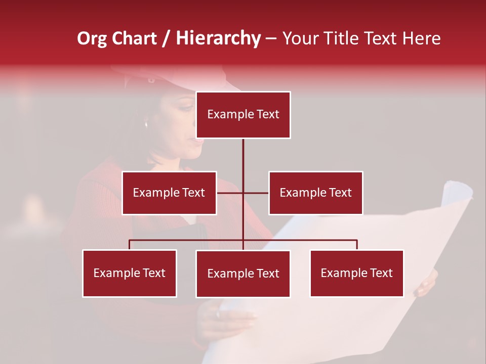 A Attractive Young Person Engineer Studying Planes PowerPoint Template