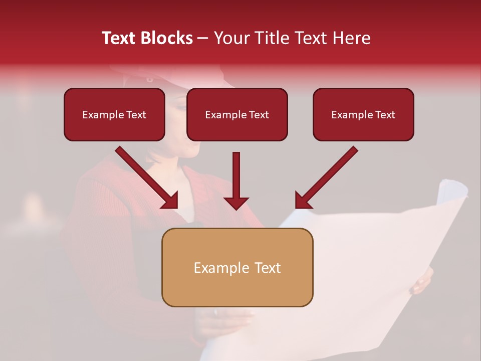 A Attractive Young Person Engineer Studying Planes PowerPoint Template