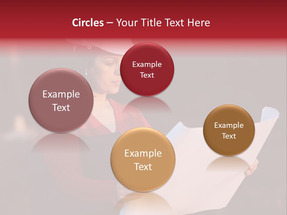 A Attractive Young Person Engineer Studying Planes PowerPoint Template