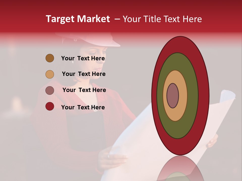 A Attractive Young Person Engineer Studying Planes PowerPoint Template