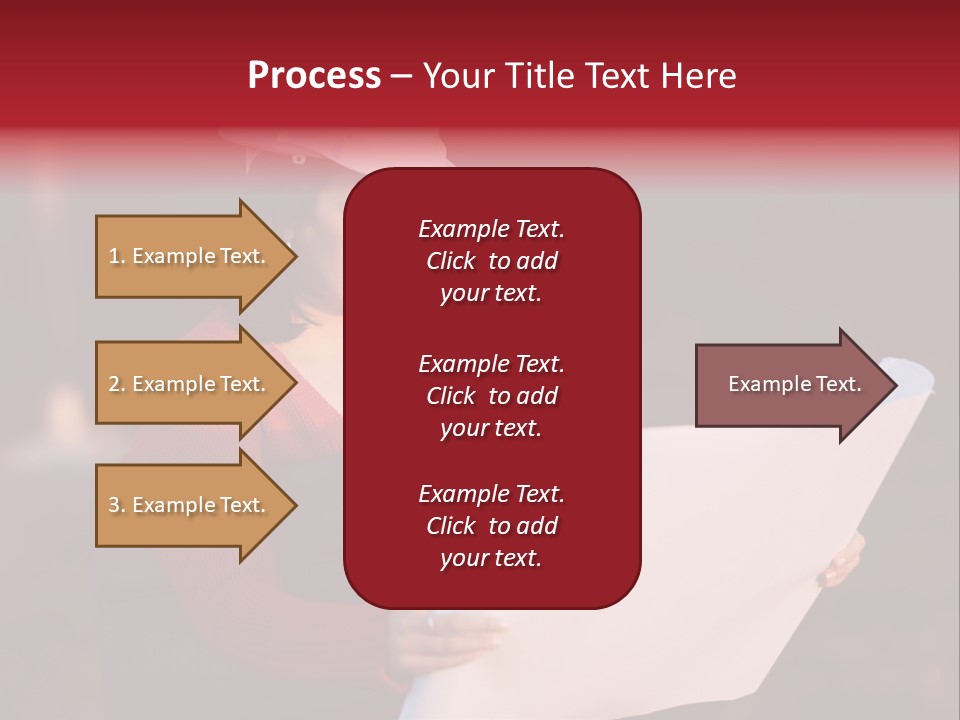 A Attractive Young Person Engineer Studying Planes PowerPoint Template