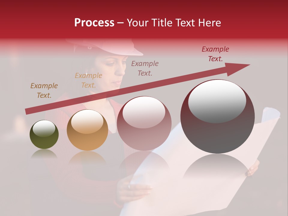 A Attractive Young Person Engineer Studying Planes PowerPoint Template
