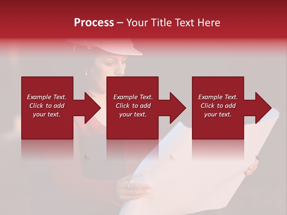 A Attractive Young Person Engineer Studying Planes PowerPoint Template