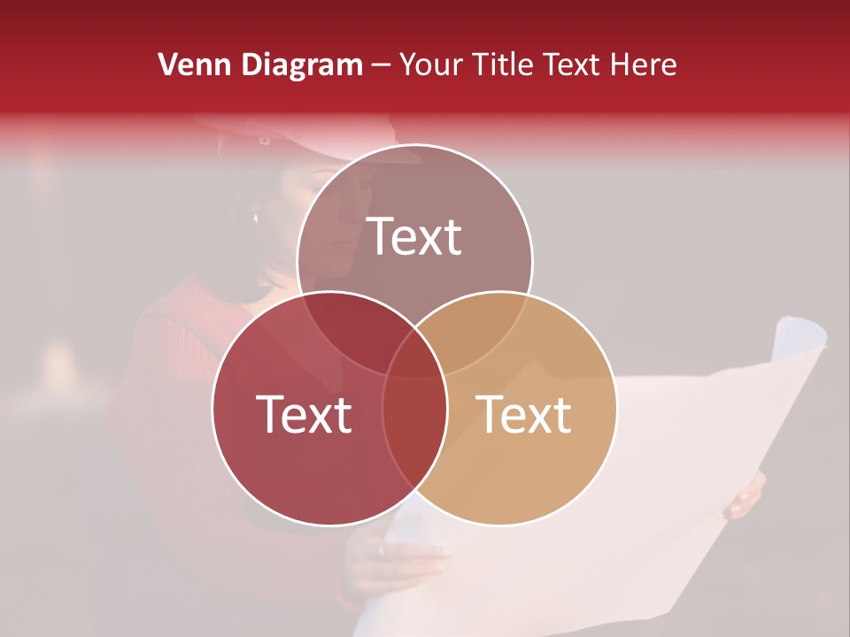 A Attractive Young Person Engineer Studying Planes PowerPoint Template