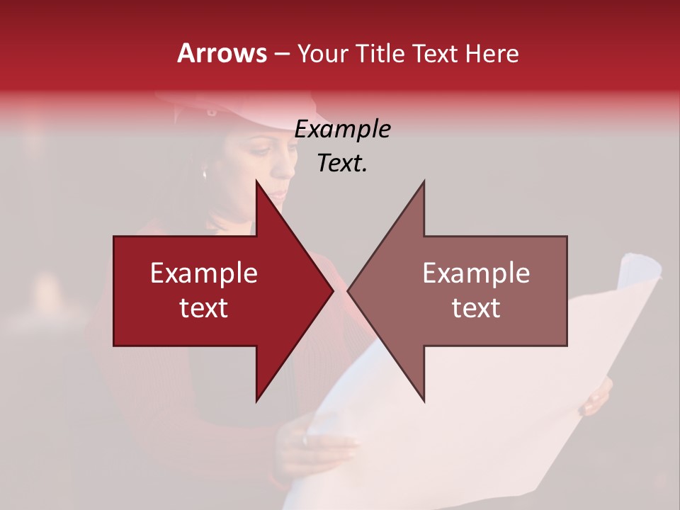 A Attractive Young Person Engineer Studying Planes PowerPoint Template