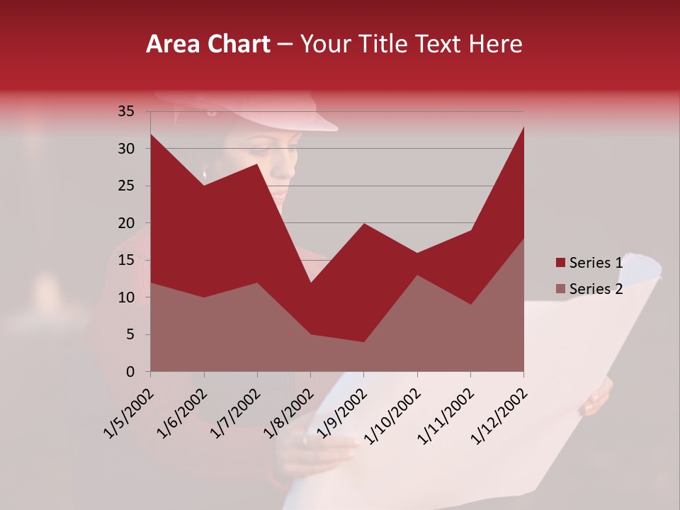 A Attractive Young Person Engineer Studying Planes PowerPoint Template