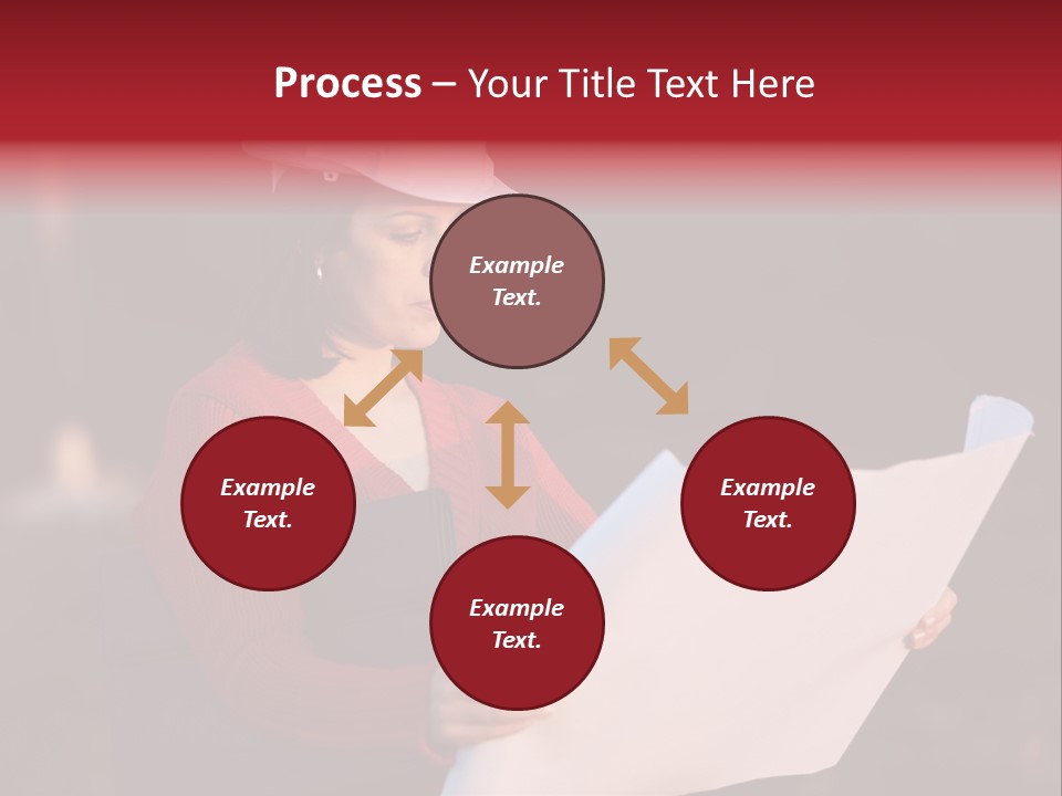 A Attractive Young Person Engineer Studying Planes PowerPoint Template
