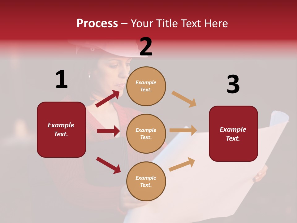 A Attractive Young Person Engineer Studying Planes PowerPoint Template