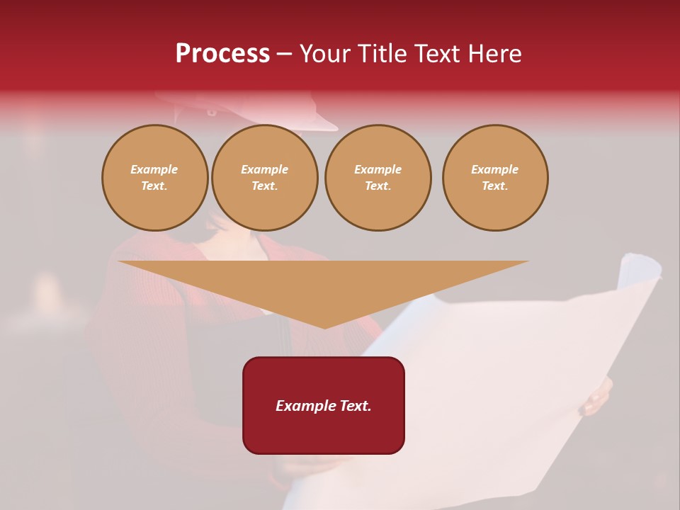A Attractive Young Person Engineer Studying Planes PowerPoint Template