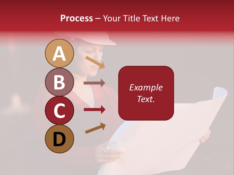 A Attractive Young Person Engineer Studying Planes PowerPoint Template