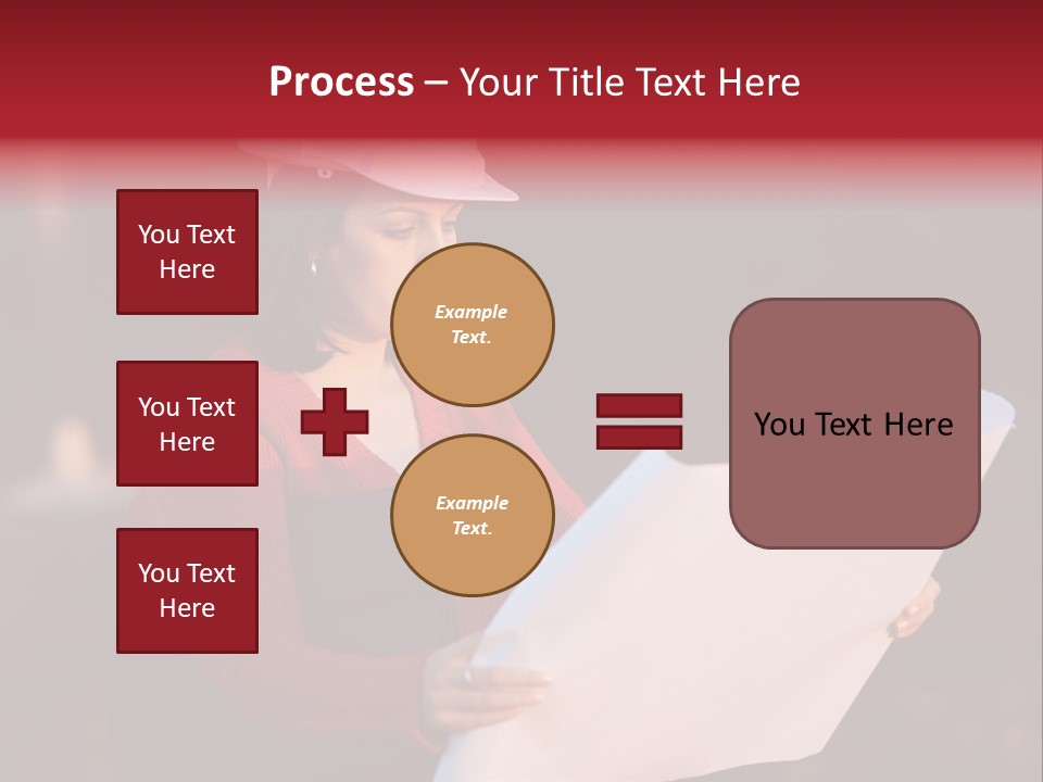 A Attractive Young Person Engineer Studying Planes PowerPoint Template
