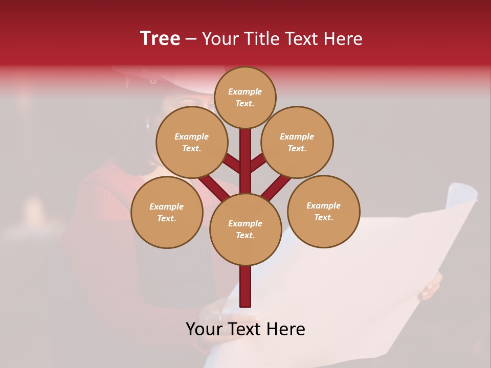 A Attractive Young Person Engineer Studying Planes PowerPoint Template